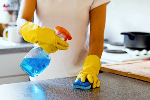 Professional office cleaning in Clapham keeping a modern workspace spotless