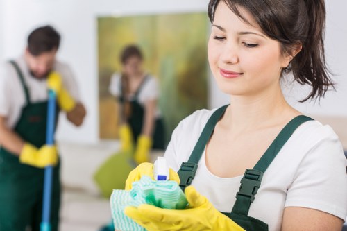Deep cleaning a sofa with specialist equipment